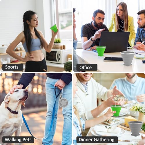 Silicone Collapsible Travel Cup (2 Count)