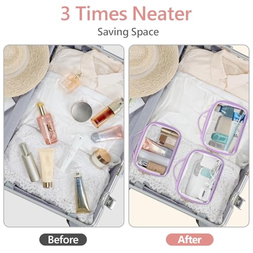 Clear Makeup Bag Travel (3 Count)