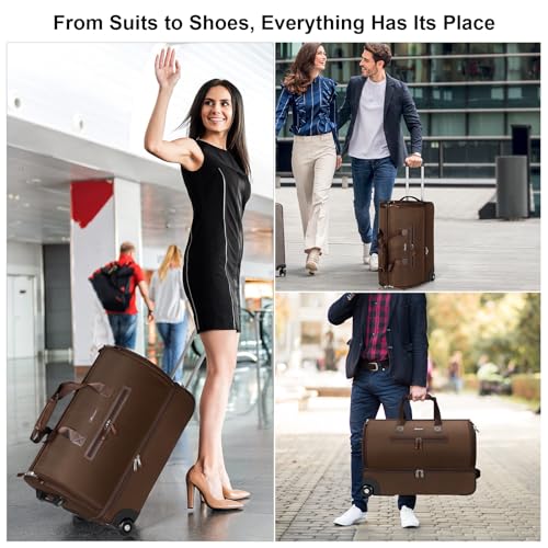 Convertible Garment Travel Bag with Trolley and Wheels