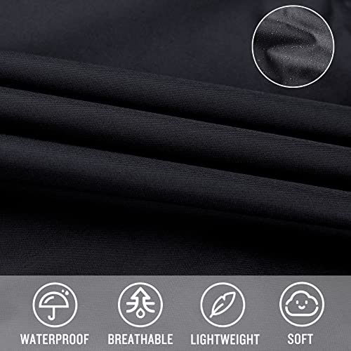 Adult Rain Poncho Waterproof Hooded Zipper Raincoat with Pockets