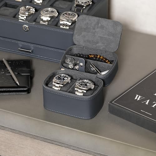 2 Watch Travel Case Storage Organizer for 2 Watches