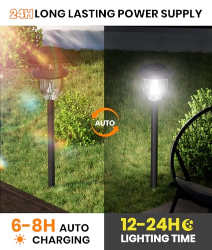 Bright 10 Pack Solar Lights Outdoor Waterproof IP65 (10 Count)