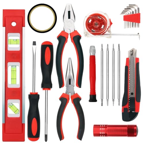 120 Piece Home Tool Kit with Toolbox for DIY & Home Repair