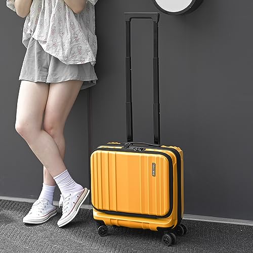 16" Carry on Luggage with 2 Laptop Compartments Airline Approved