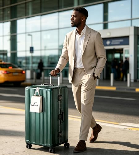 Super Large Aluminum Frame Checked Zipperless Luggage