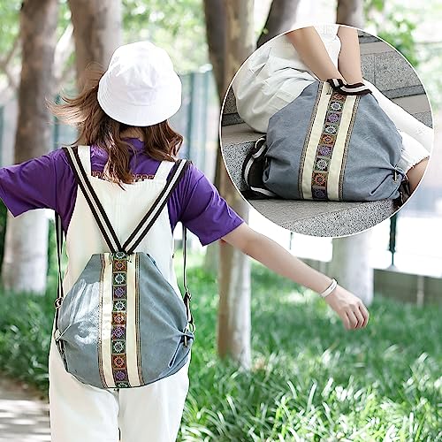 Women Canvas Backpack Daypack Casual Shoulder Bag