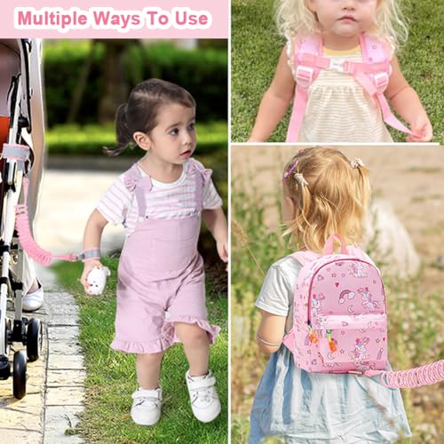 Toddler Backpack Leash with Anti Lost Wrist Link