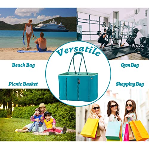 Neoprene Multipurpose Beach Bag Tote with Inner Zipper Pocket