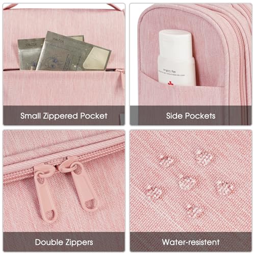 Large Hanging Toiletry Bag for Women Travel Makeup Bag Organizer Toiletries Bag Dry Wet Separation