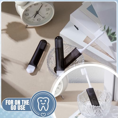 4 Pcs Travel Toothbrush Mini Foldable with Case