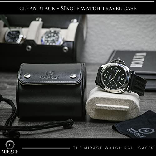 Watch Travel Case for Men Watch Roll for Travel Organizer and Display Watch Case (33 Count)
