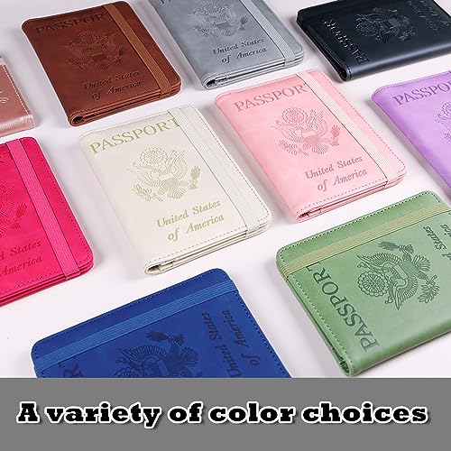 Premium Leather Passport Holder Covers Case