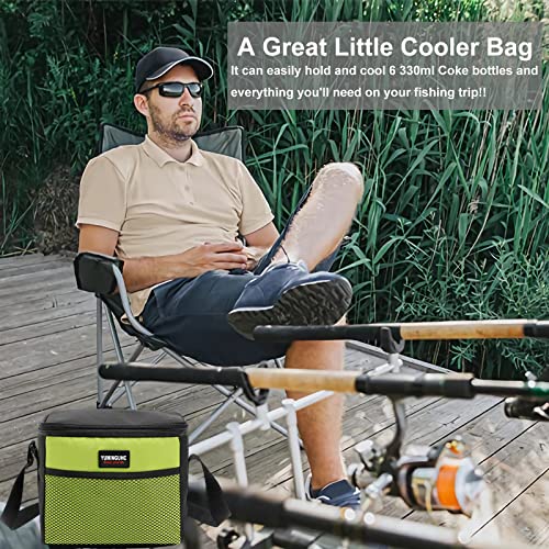 6 Can 5L Lunch Bag for Women Men Portable Lunch Box Small Cooler Bag Soft Collapsible Reusable Insulated Lunch Tote for Everyday Work Travel