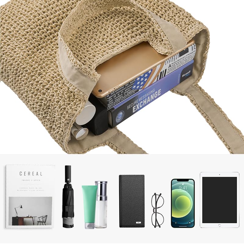 Straw Beach Tote Bag