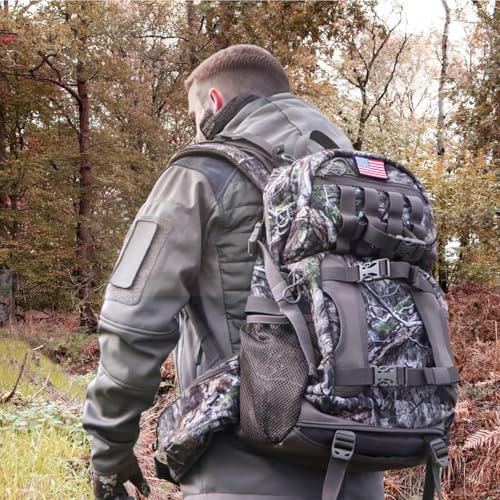 Waterproof Hunting Backpack for Men with Bow Holder