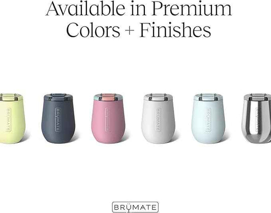 BrüMate Uncork'd 14oz 100% Leakproof Insulated Wine Tumbler | Locking Lid | Insulated Stainless Steel Wine Glass | Perfect For Travel & Outdoors | BPA-Free (Dune)