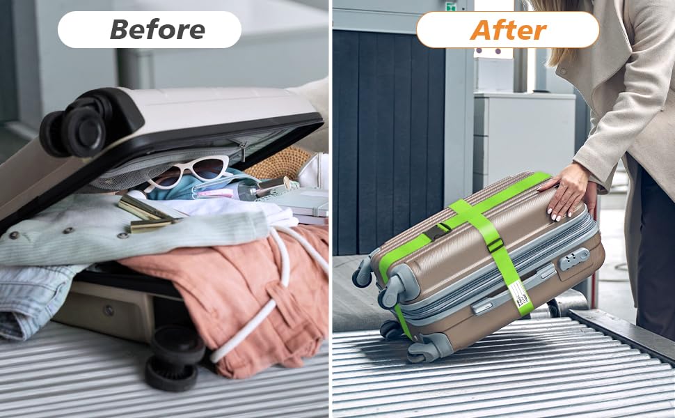 Luggage Straps for Suitcases (2 Count)