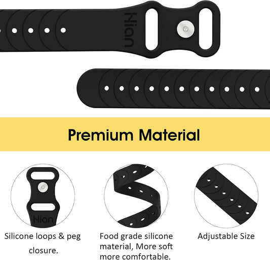 Hion Motion Sickness Bands Anti Nausea Acupressure Wristband Sea Sickness Wristbands Nausea Bands Natural Relief Motion & Morning Sickness -(2 Pairs Black )
