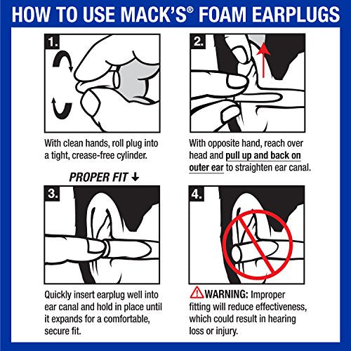 Mack’s Slim Fit Soft Foam Earplugs (14 Count)