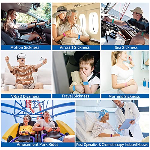 10 Pairs Motion Sickness Bands (20 Count)