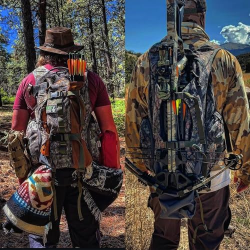 40L Camo Hunting Backpack for Bow Rifle Gun