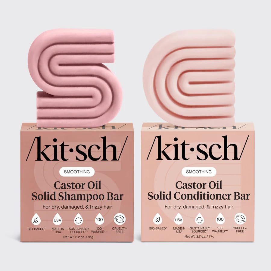 Castor Oil Shampoo & Shea Butter Conditioner Bar (5.9 Ounce)