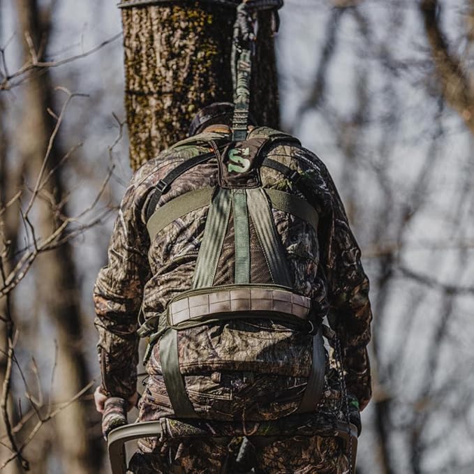Summit Treestands Men's Pro Safety Harness, Medium, Black (SU83081)