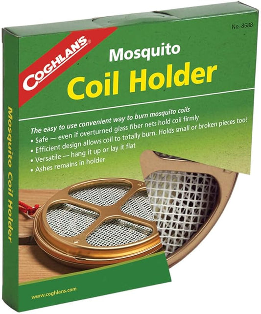 Coghlan's Mosquito Coil Holder – Durable Metal Frame for Mosquito Repellent Coils, Portable and Safe for Outdoor Camping, Patios, and Picnics, Keeps Coils Secure, Reduces Ash Mess