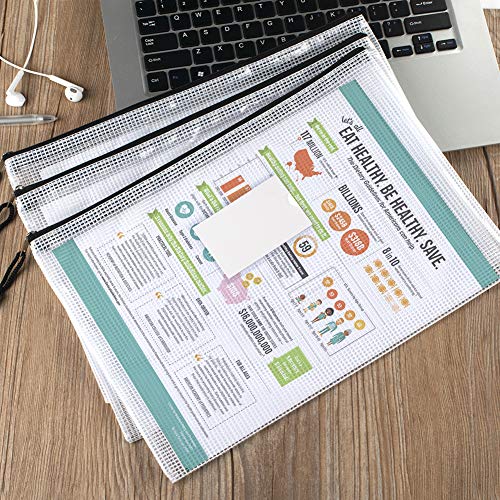 20 Pack Mesh Zipper Pouch Bags (20 Count)