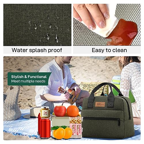 Insulated Lunch Bag for Women Men