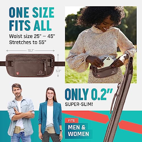 Money Belt for Travel Hidden Under Clothes