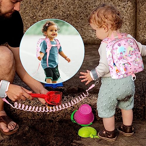 Toddler Backpack Leash with Anti Lost Wrist Link