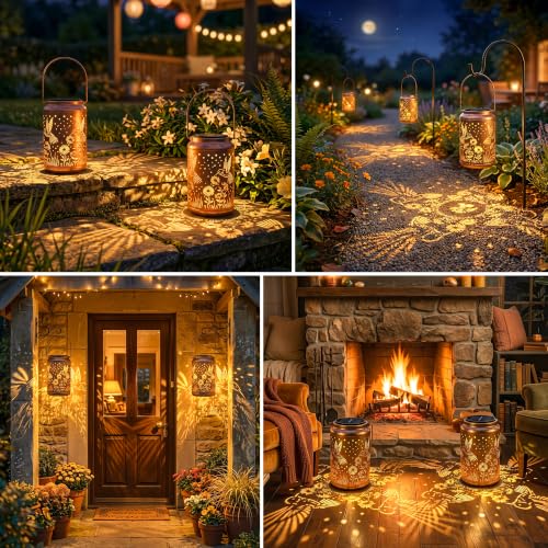 Hummingbird Solar Lanterns Outdoor Garden Decor Gifts for Women