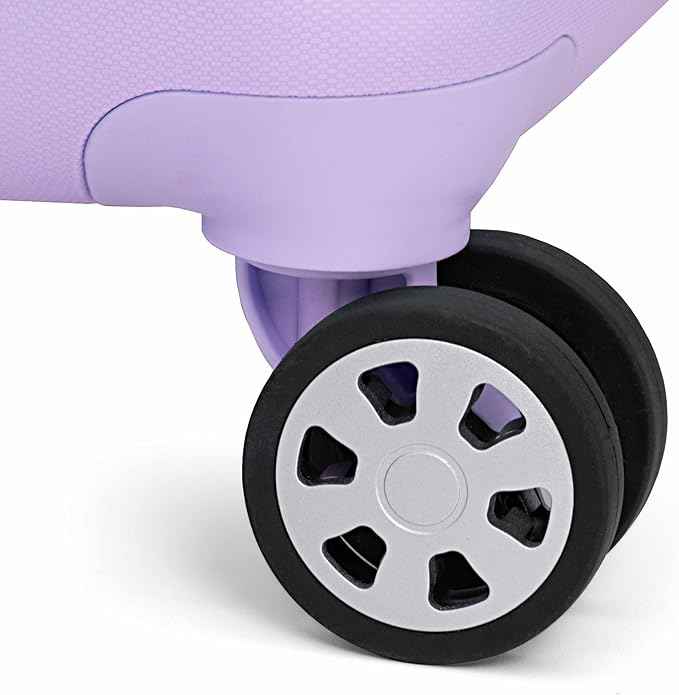 Traveler's Choice Pagosa Hardshell Expandable Luggage with Spinner Wheels, Lavender, 22-Inch Carry-on