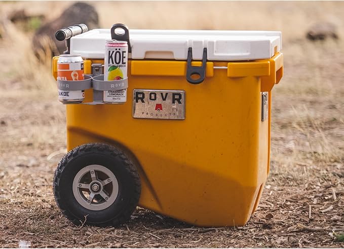 RovR Dual Cup Holder - Convenient Drink Storage for Your Outdoor Adventures - Cooler Accessory Compatible with 45, 60, and 80 qt. Rollr Wheeled Camping Coolers