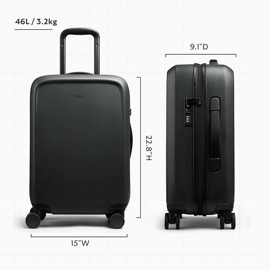 Bellroy Transit Carry-On Large (46L carry-on luggage, with hard shell and removable packing cells) - Black