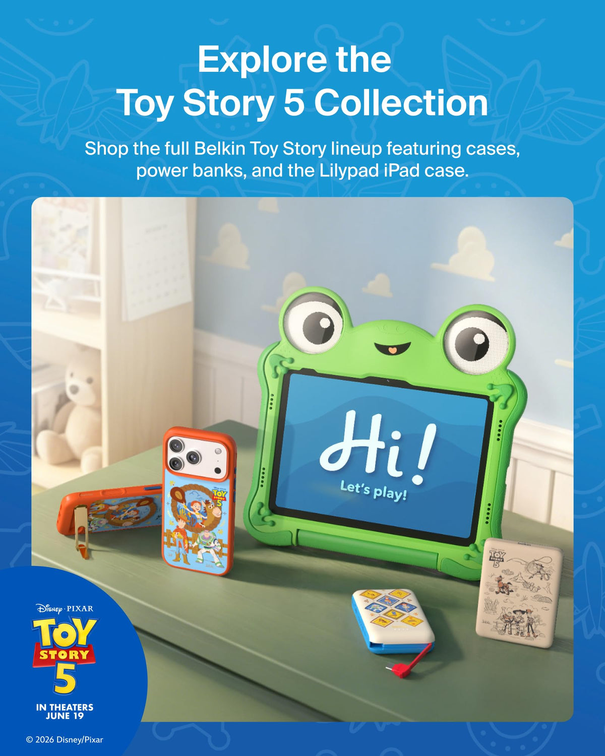 Disney Toy Story 5 10000mAh 20W USB C Power Bank
