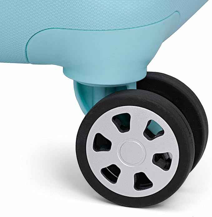 Traveler's Choice Pagosa Hardshell Expandable Luggage with Spinner Wheels, Baby Blue, 2-Piece Set (22/26)
