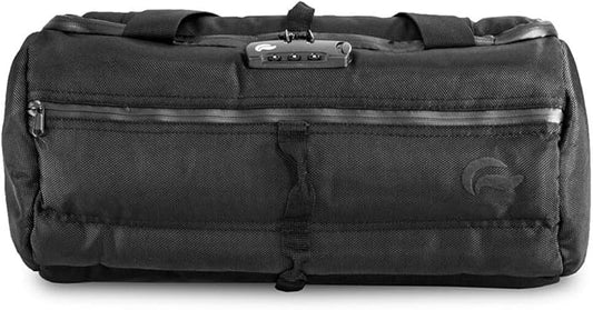 Skunk Duffle Bag 16"- Smell Proof - With combo lock (Black, 16"x7.5")