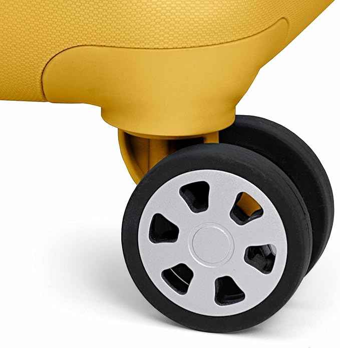 Traveler's Choice Pagosa Hardshell Expandable Luggage with Spinner Wheels, Yellow, 3-Piece Set (22/26/30)