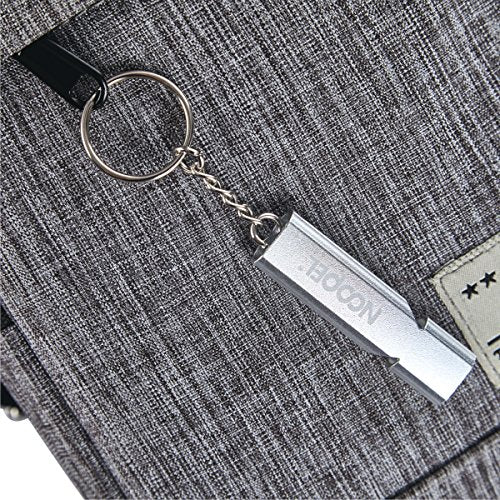 2 Pack Survival Whistle with Lanyard and Keychain Double Tubes Emergency Safety Whistle with Keyring for Boating Outdoor Camping Hiking Hunting Sports Dog Training