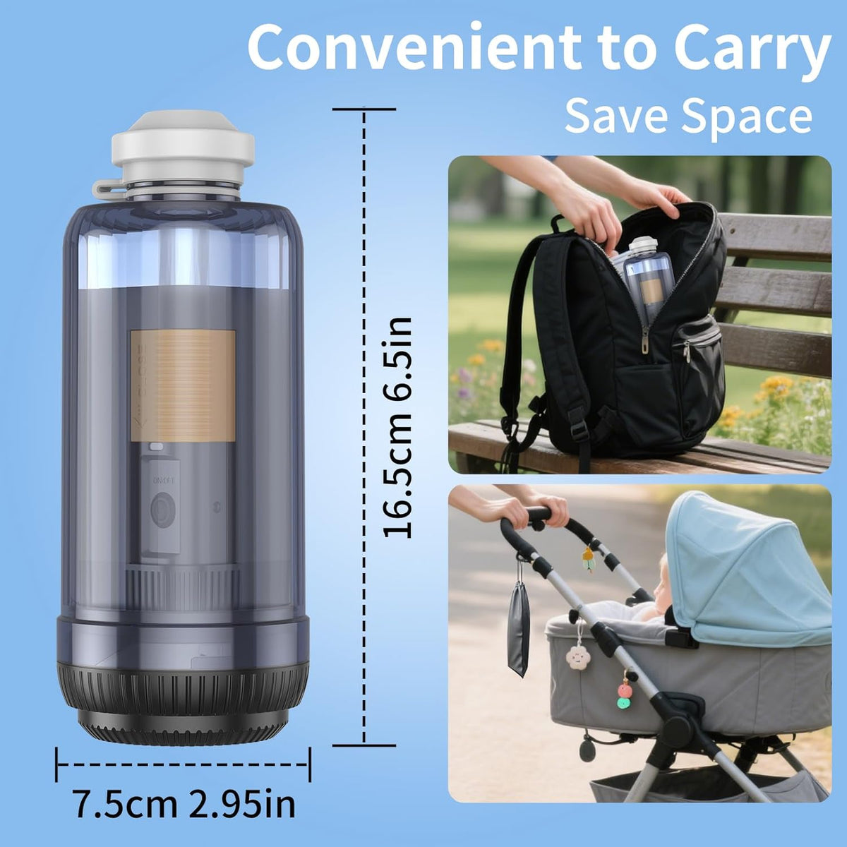 Portable Bidet Sprayer, 400ml Capacity, Waterproof, High Pressure, Handheld, Women/Men, Postpartum Care, Hygiene Cleaning
