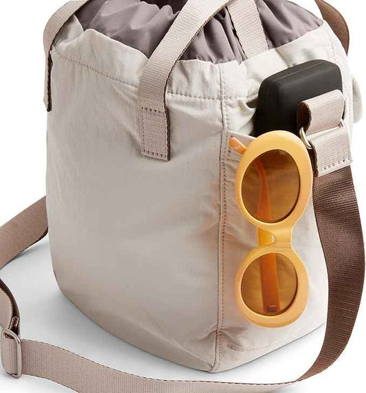 Bellroy Cinch Bucket Bag (compact 9 liter lightweight crossbody bag with external organization, internal zip pocket, adjustable shoulder strap, and adapts to be carried three ways) - Oat