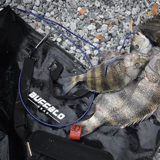 Buffalo Gear Fish Tournament Weigh in Bag for Bass Fishing, Heavy Duty Fish Bag for Caught Fish Waterproof,Leakproof,Puncture Resistant
