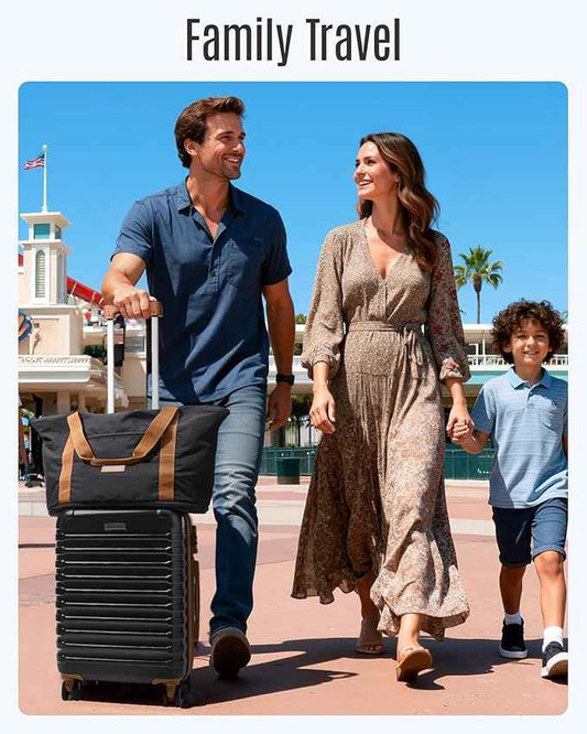 LIGHT FLIGHT Luggage Sets, Carry On Luggage 22x14x9 Airline Approved, Carry On Travel Bag Suitcases with Wheels, Expandable Hardside Lightweight Rolling with TSA Lock 2-Piece Set (DB/20),Black/Brown