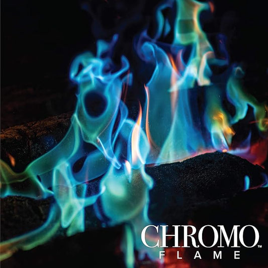 Fire Color Changing Packets for Fire Pit, Campfire, Bonfire, Outdoor Fireplace | Mystic, Rainbow, Magic, Colorful Flames | 4 oz Total, 2-2 oz Jumbo Packets