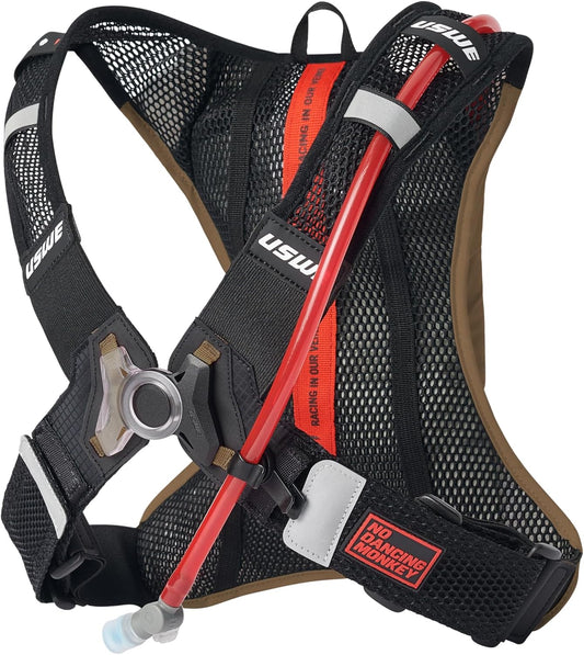 USWE Race 2.0, Ultra Lightweight Hydration Backpack with 2.0L / 70oz Water Bladder, Leak Proof Pack for Gravel, MTB, Running, Hiking, Cycling, Camping, Biking for Men,Women