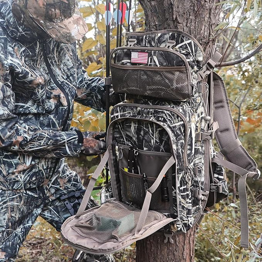 Hunting Backpacks for Men,Saddle Hunting Bag with Bow Holder, Large Compound Bow Hunting Backpack & Duffle Bags