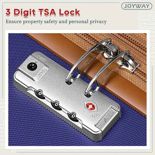 Joyway 28 Inch Luggage with Spinner Wheels, Lightweight Hard Shell Large suitcase, 3 Piece Luggage Sets with TSA Lock, Navy