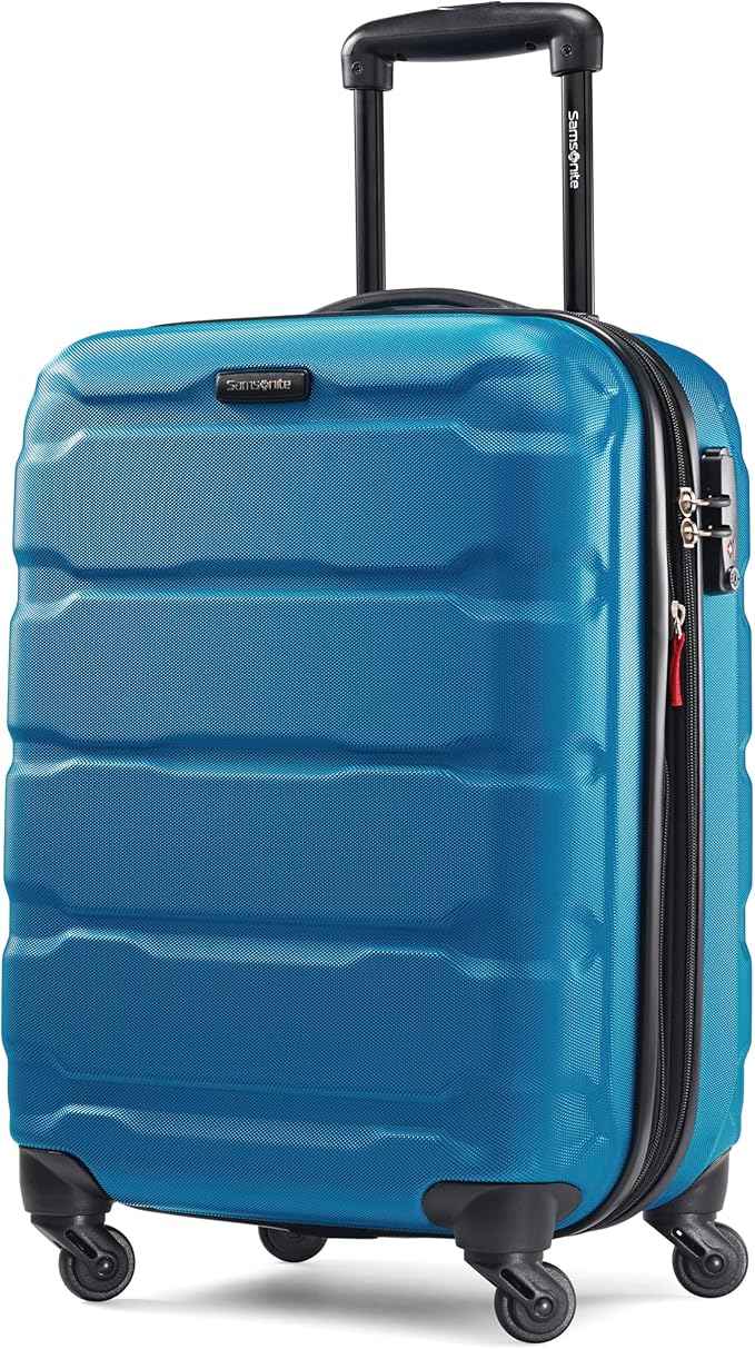 Samsonite Omni PC Hardside Expandable Luggage with Spinner Wheels, Adriatic Blue, 2-Piece Set (20/28)